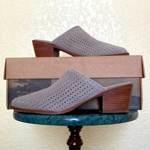 Trask Suede Light Gray Mule
